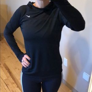 Nike dri-fit long sleeve with hood